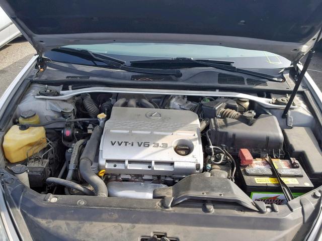 JTHBA30GX55092375 - 2005 LEXUS ES 330 SILVER photo 7