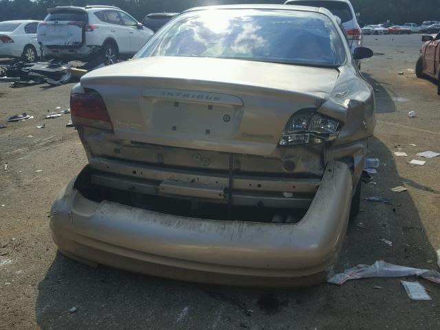 1G3WH52H71F124901 - 2001 OLDSMOBILE INTRIGUE G GOLD photo 9