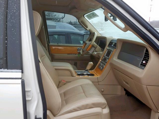 5LMFU28547LJ15342 - 2007 LINCOLN NAVIGATOR 白色 照片 5