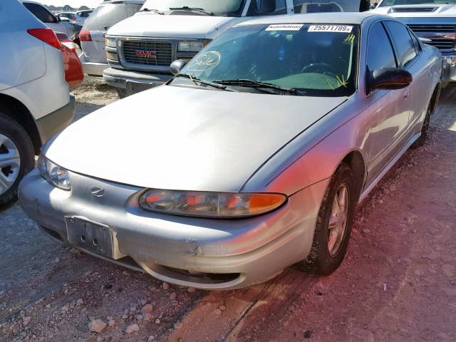 1G3NL52F24C197334 - 2004 OLDSMOBILE ALERO GL SILVER photo 2