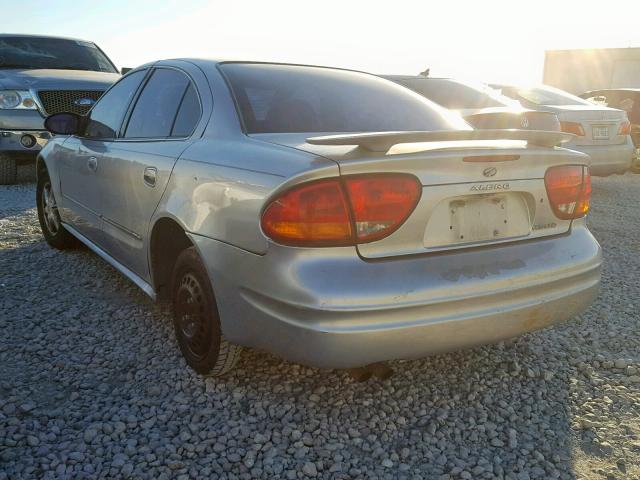 1G3NL52F24C197334 - 2004 OLDSMOBILE ALERO GL SILVER photo 3