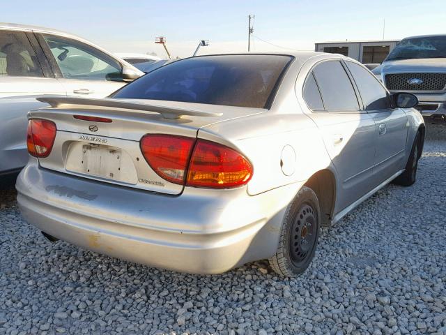 1G3NL52F24C197334 - 2004 OLDSMOBILE ALERO GL SILVER photo 4