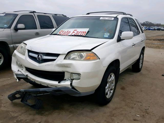 2HNYD18995H552545 - 2005 ACURA MDX TOURIN WHITE photo 2