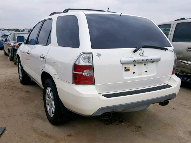 2HNYD18995H552545 - 2005 ACURA MDX TOURIN WHITE photo 3