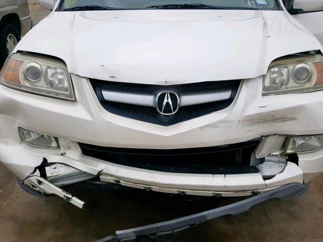 2HNYD18995H552545 - 2005 ACURA MDX TOURIN WHITE photo 7