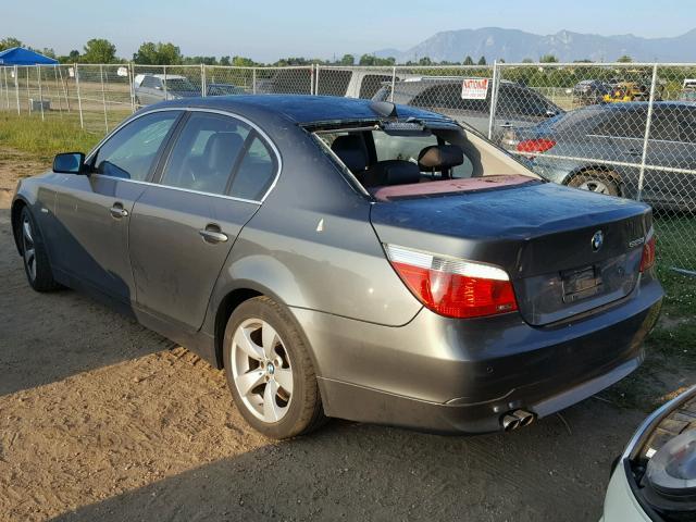 WBANE53597CW68820 - 2007 BMW 525 I BLACK photo 3