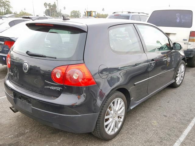 WVWFV71K17W094286 - 2007 VOLKSWAGEN NEW GTI FA BLACK photo 4