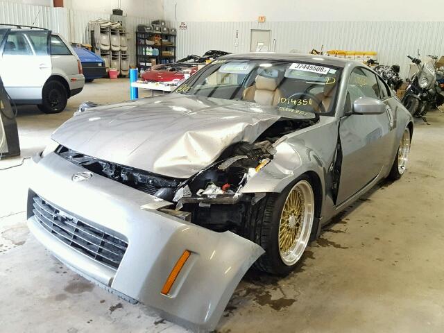 JN1AZ34EX3T014351 - 2003 NISSAN 350Z COUPE GRAY photo 2