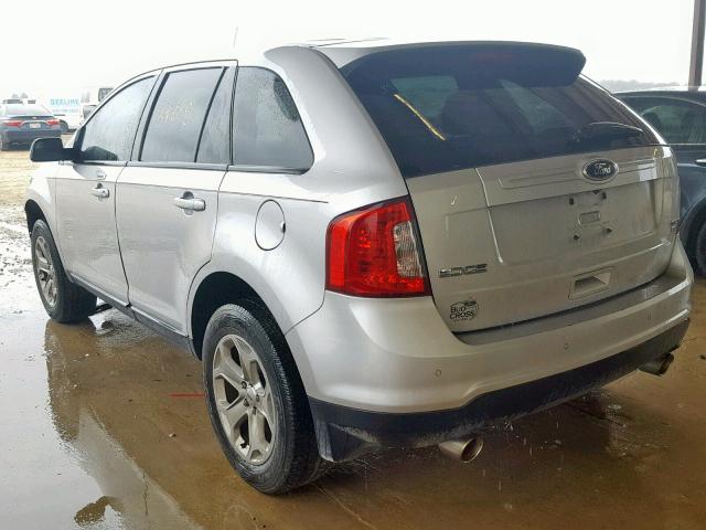 2FMDK4JC7CBA06548 - 2012 FORD EDGE SEL SILVER photo 3