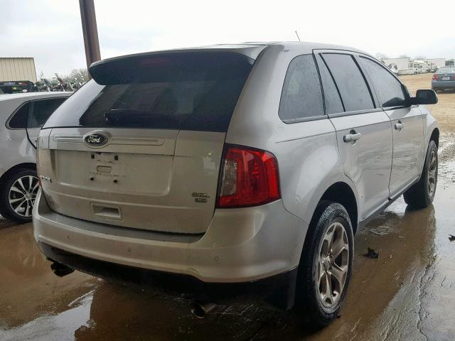 2FMDK4JC7CBA06548 - 2012 FORD EDGE SEL SILVER photo 4