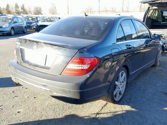 WDDGF4HB9DR299831 - 2013 MERCEDES-BENZ C 250 GRAY photo 4