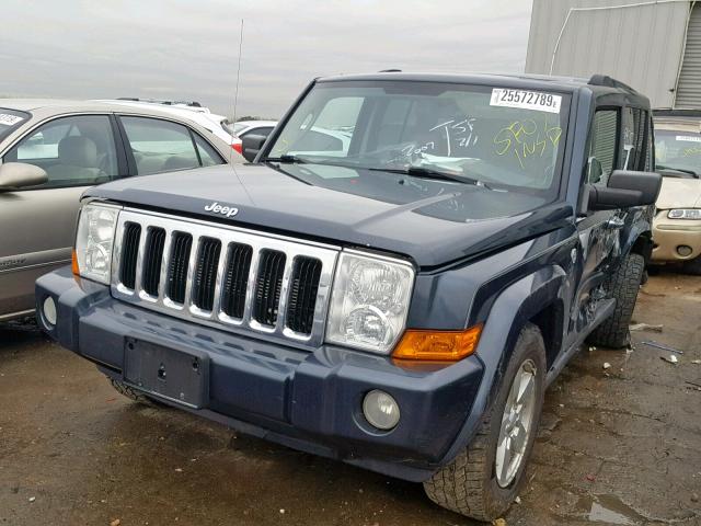 1J8HG48P47C592060 - 2007 JEEP COMMANDER BLUE photo 2