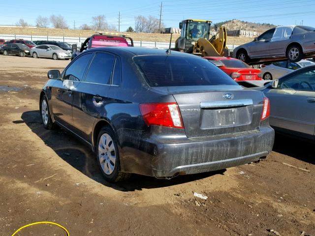 JF1GE61658H528674 - 2008 SUBARU IMPREZA GRAY photo 3