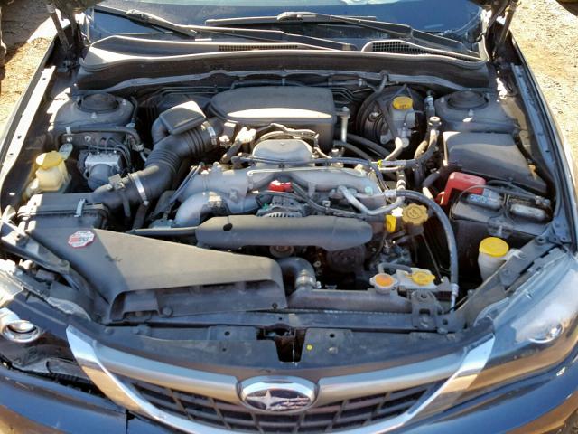 JF1GE61658H528674 - 2008 SUBARU IMPREZA GRAY photo 7