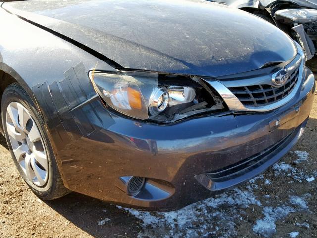 JF1GE61658H528674 - 2008 SUBARU IMPREZA GRAY photo 9