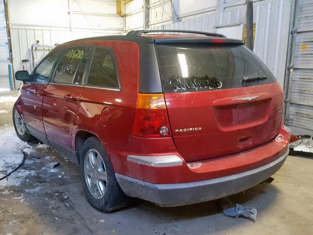 2C8GF68474R627781 - 2004 CHRYSLER PACIFICA MAROON photo 3