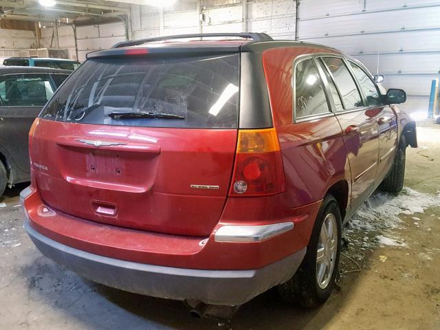 2C8GF68474R627781 - 2004 CHRYSLER PACIFICA MAROON photo 4