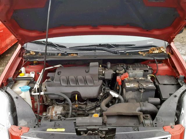 3N1AB6AP8CL689728 - 2012 NISSAN SENTRA 2.0 RED photo 7