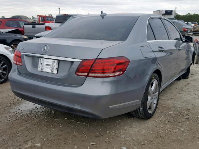 WDDHF5KB4FB097171 - 2015 MERCEDES-BENZ E 350 GRAY photo 4