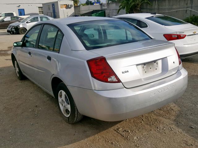 1G8AG52F93Z187893 - 2003 SATURN ION LEVEL SILVER photo 3