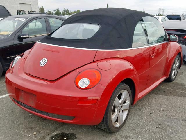3VWSF31Y06M304686 - 2006 VOLKSWAGEN NEW BEETLE Rot Foto 4