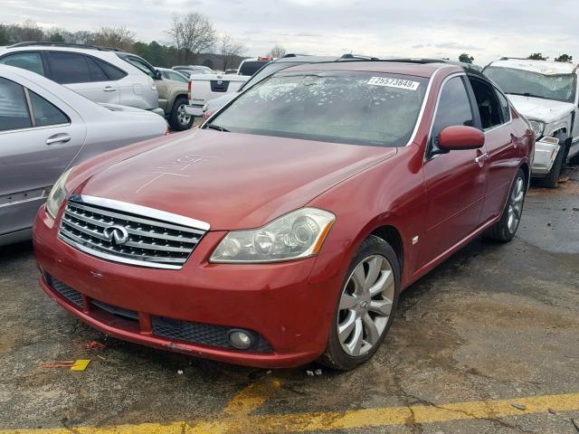 JNKBY01E96M200760 - 2006 INFINITI M45 BASE RED photo 2