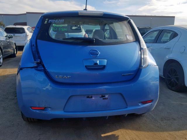 JN1AZ0CP1BT008065 - 2011 NISSAN LEAF SV BLUE photo 9