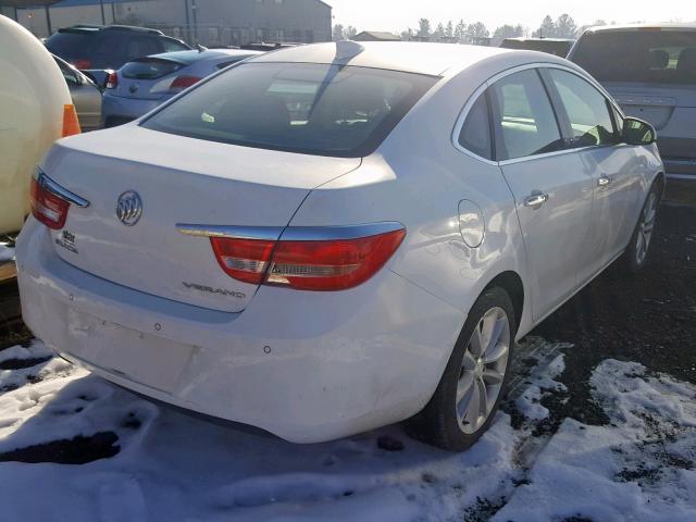 1G4PS5SK7F4148955 - 2015 BUICK VERANO WHITE photo 4