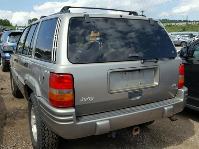 1J4GZ58S9TC155621 - 1996 JEEP GRAND CHER GRAY photo 3