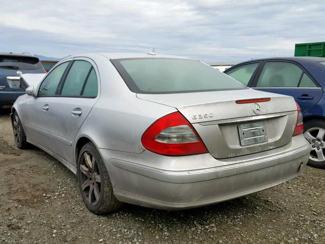 WDBUF56X37B036618 - 2007 MERCEDES-BENZ E 350 SILVER photo 3