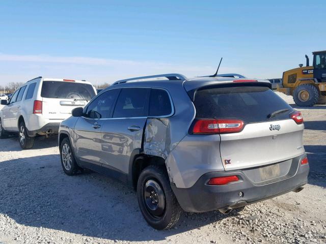 1C4PJLCS0EW313533 - 2014 JEEP CHEROKEE L SILVER photo 3