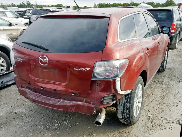 JM3ER2B55B0389132 - 2011 MAZDA CX-7 RED photo 4