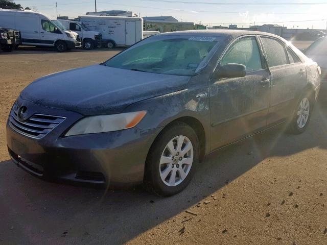 4T1BB46K69U080327 - 2009 TOYOTA CAMRY HYBR GRAY photo 2