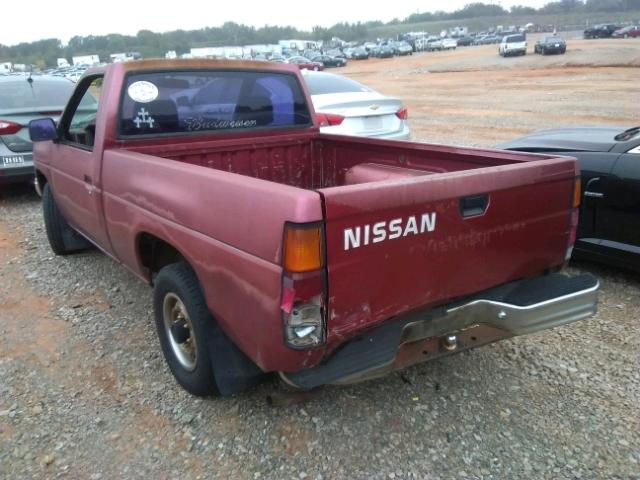 1N6SD11S2MC413946 - 1991 NISSAN TRUCK SHOR RED photo 3