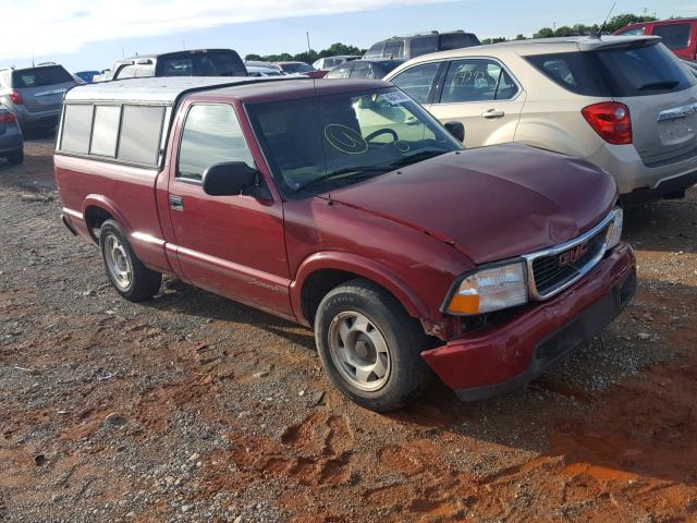 1GTCS1446X8533010 - 1999 GMC SONOMA MAROON photo 1