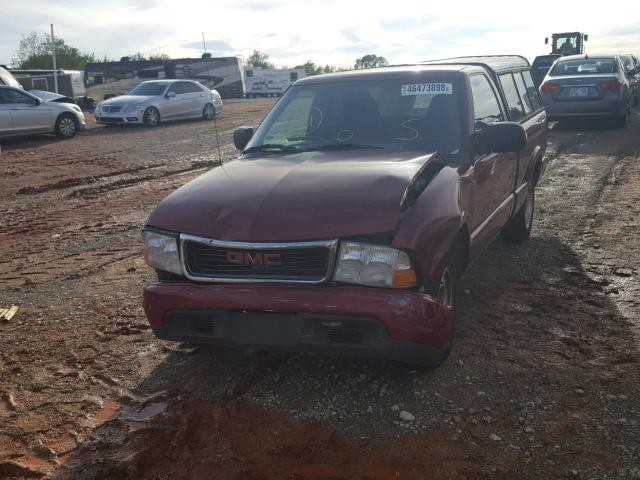 1GTCS1446X8533010 - 1999 GMC SONOMA MAROON photo 9