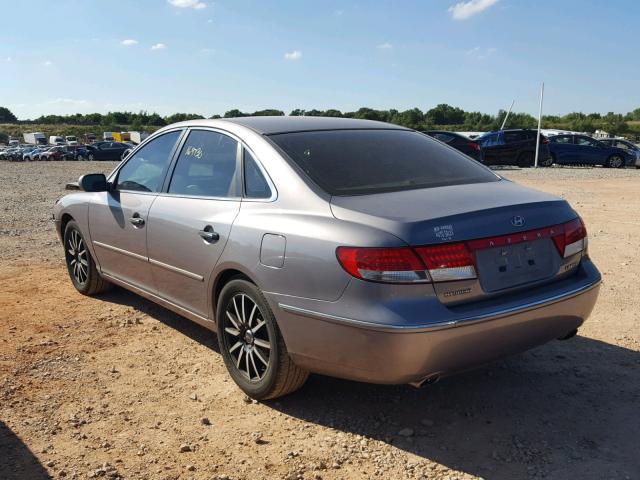 KMHFC46F86A080621 - 2006 HYUNDAI AZERA SE GRAY photo 3