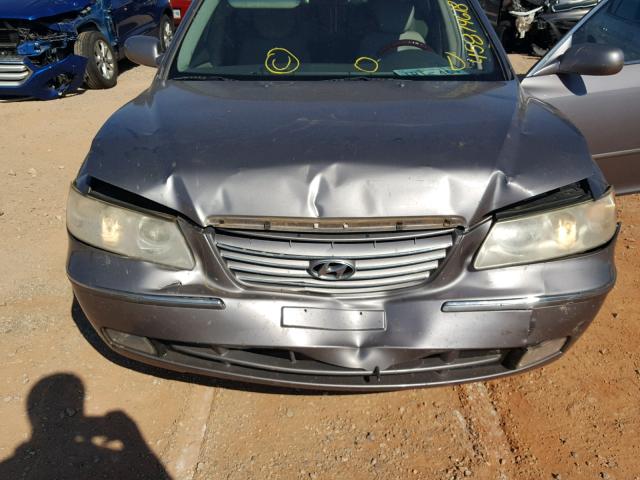 KMHFC46F86A080621 - 2006 HYUNDAI AZERA SE GRAY photo 7