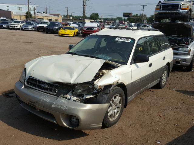 4S3BH675X37649970 - 2003 SUBARU LEGACY OUT WHITE photo 2