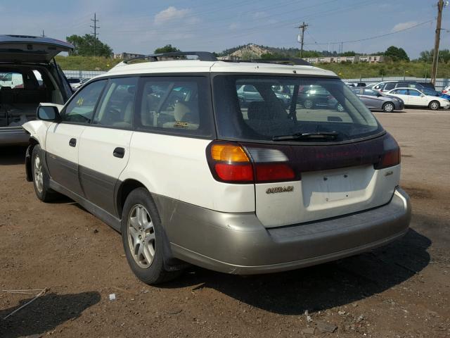 4S3BH675X37649970 - 2003 SUBARU LEGACY OUT WHITE photo 3