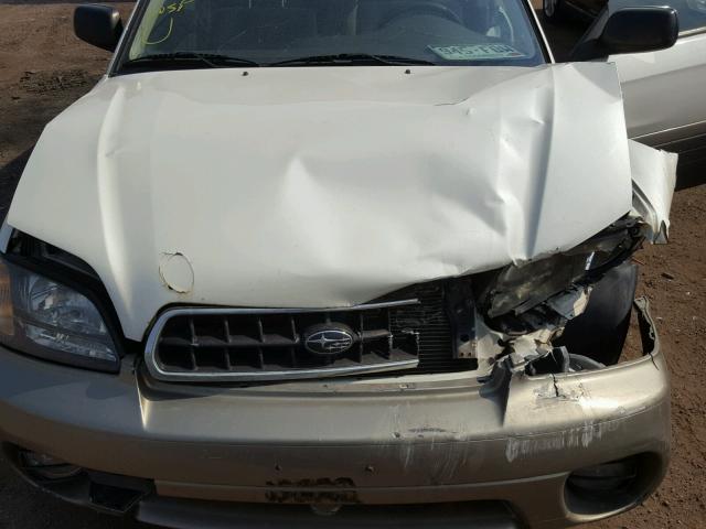 4S3BH675X37649970 - 2003 SUBARU LEGACY OUT WHITE photo 7