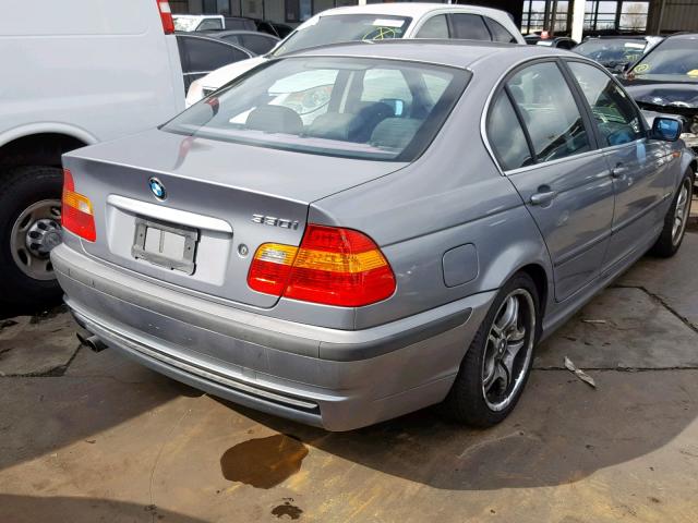 WBAEV53463KM32147 - 2003 BMW 330 I GRAY photo 4