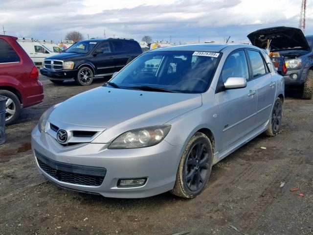 JM1BK344191219977 - 2009 MAZDA 3 S SILVER photo 2