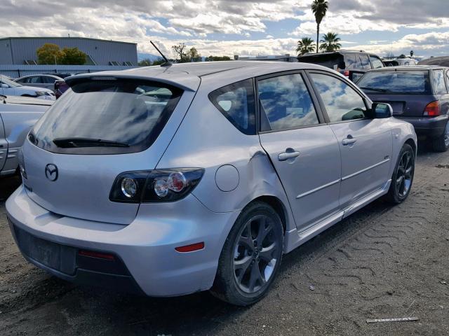 JM1BK344191219977 - 2009 MAZDA 3 S SILVER photo 4