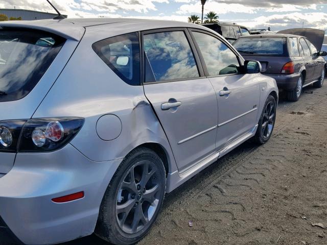 JM1BK344191219977 - 2009 MAZDA 3 S SILVER photo 9