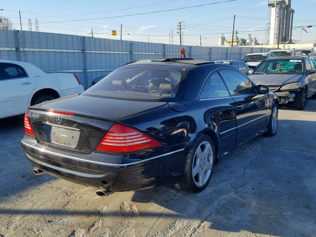 WDBPJ75JX5A046022 - 2005 MERCEDES-BENZ CL 500 BLACK photo 4