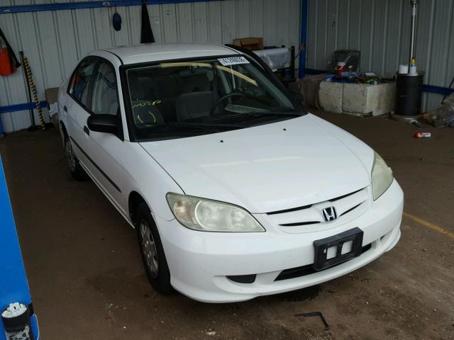 1HGES16364L007287 - 2004 HONDA CIVIC DX V WHITE photo 1