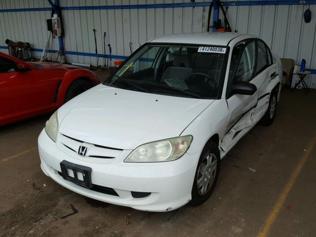 1HGES16364L007287 - 2004 HONDA CIVIC DX V WHITE photo 2