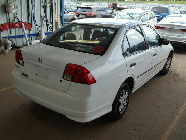 1HGES16364L007287 - 2004 HONDA CIVIC DX V WHITE photo 4