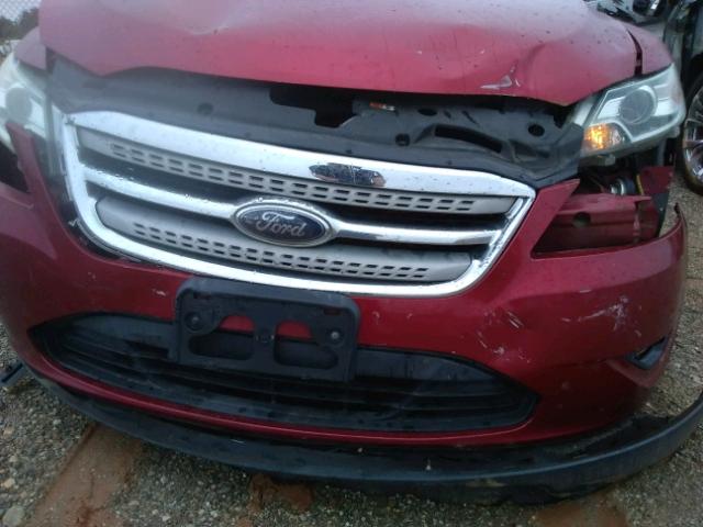 1FAHP2HW8AG124275 - 2010 FORD TAURUS SEL RED photo 9